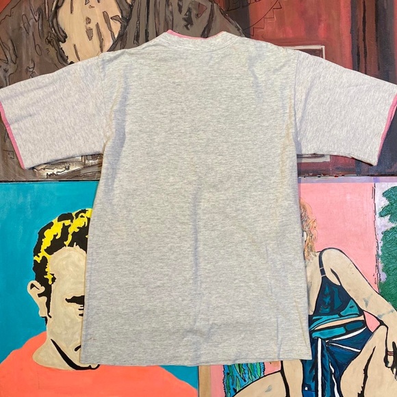 Vintage 90s Minnesota Lake Sunset Colorful T Shirt - Picture 7 of 8